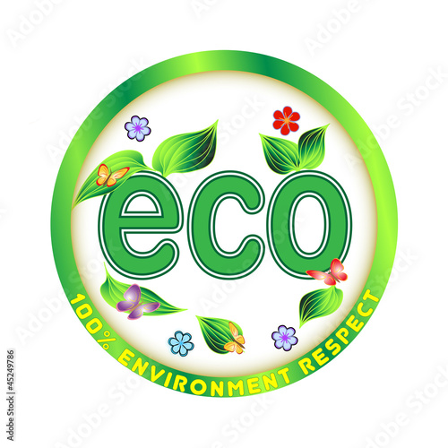 Eco green environmental illustration