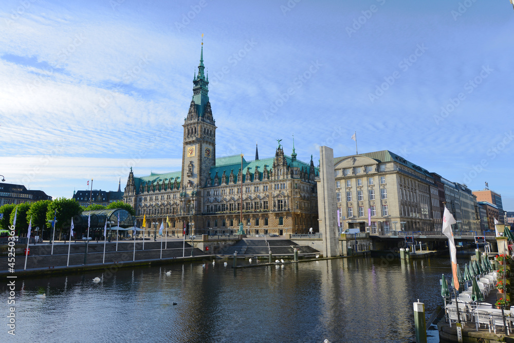 Hamburger Rathaus, Bürgerschaft, Senat, Rathausmarkt, Hamburg