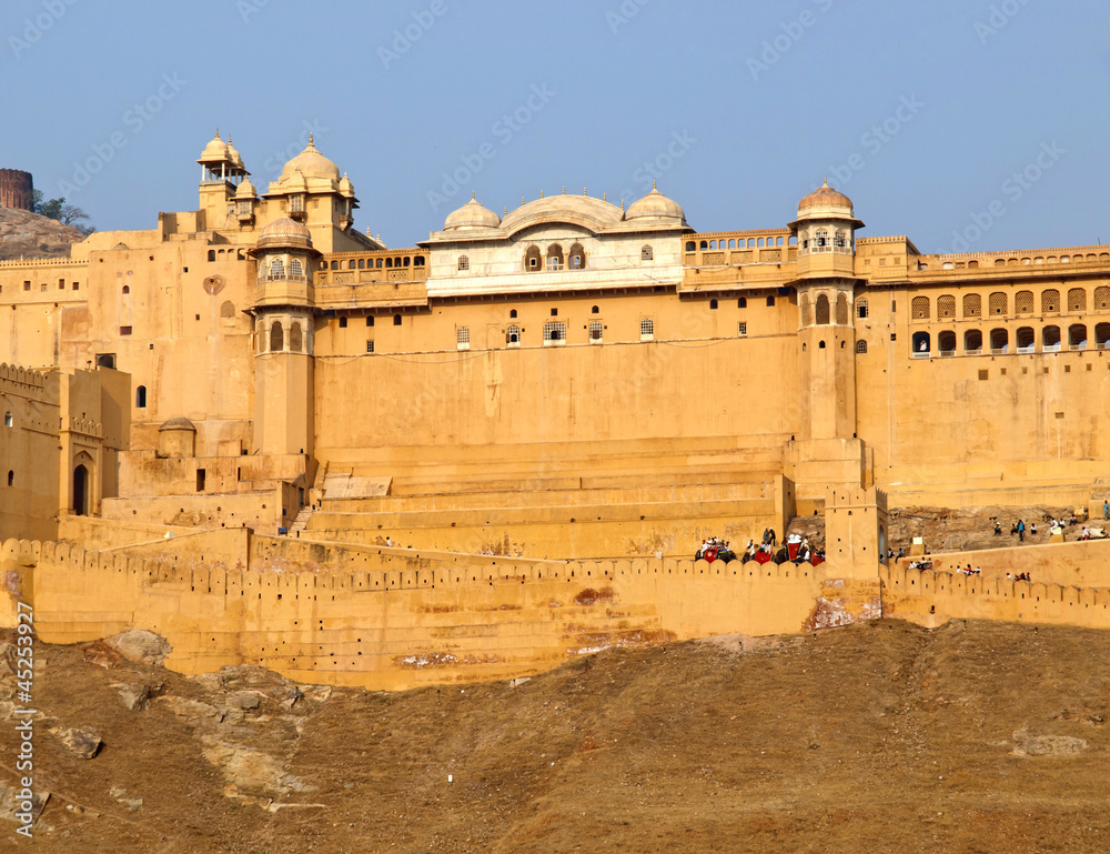 Fototapeta premium The famous Amber Fort of Jaipur, India