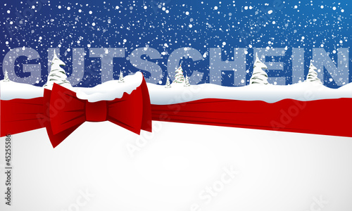 Xmas Gutschein vector