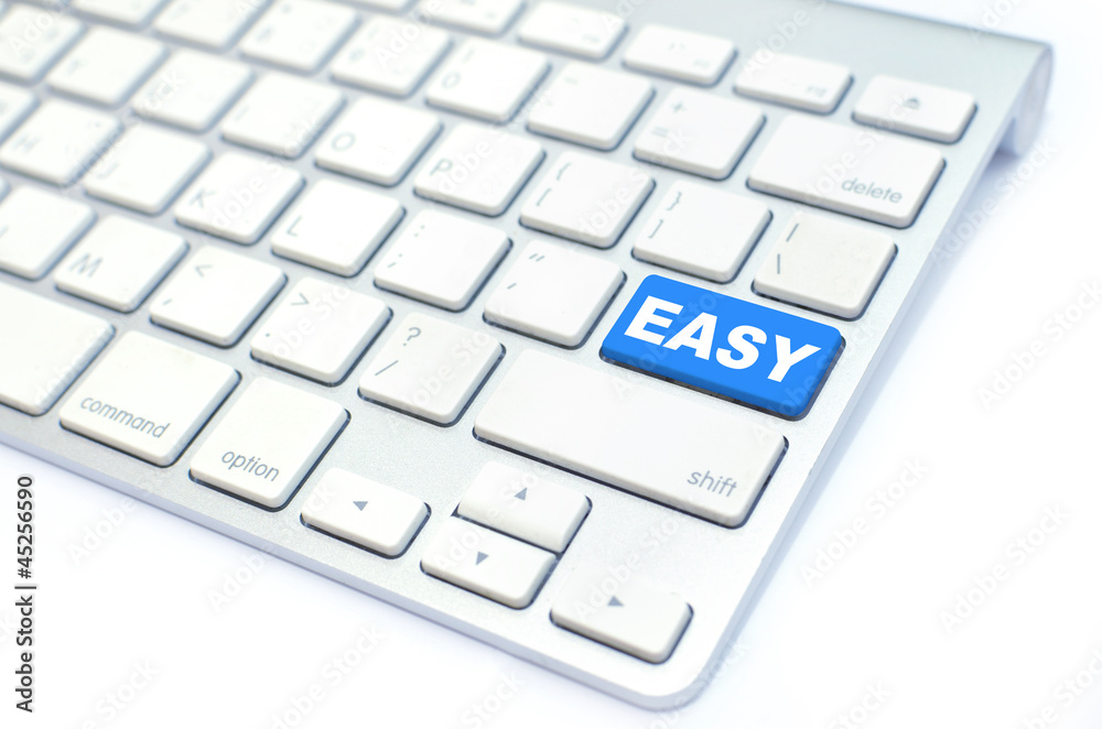 white keyboard with easy button white keyboard with easy button