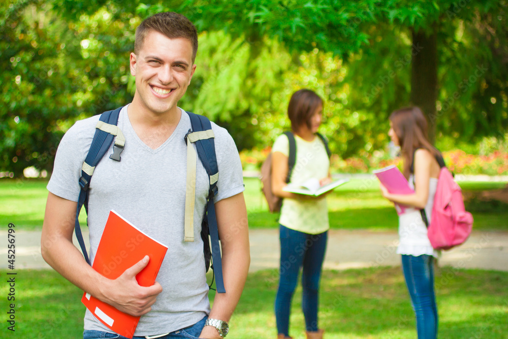 Handsome student portrait Handsome student portrait