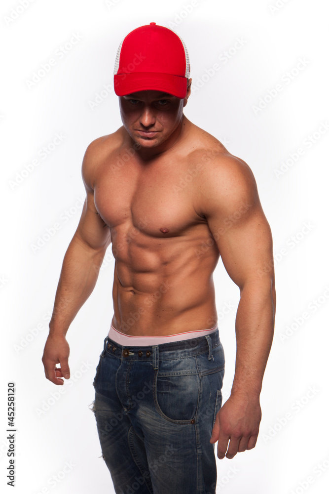 Fototapeta premium Shirtless sexy muscular man