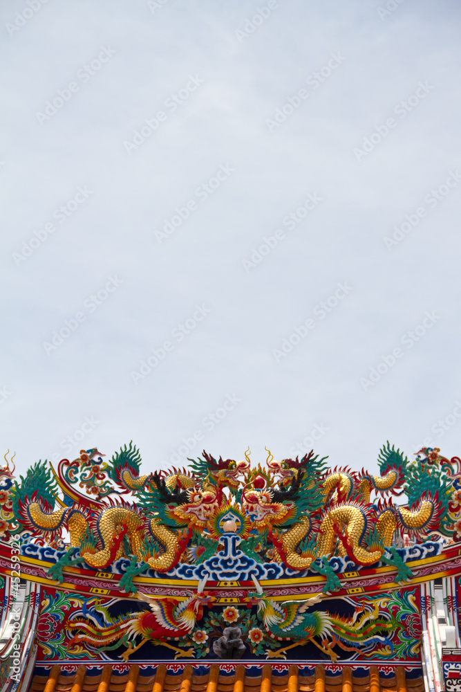 Obraz premium Chinese style dragon statue