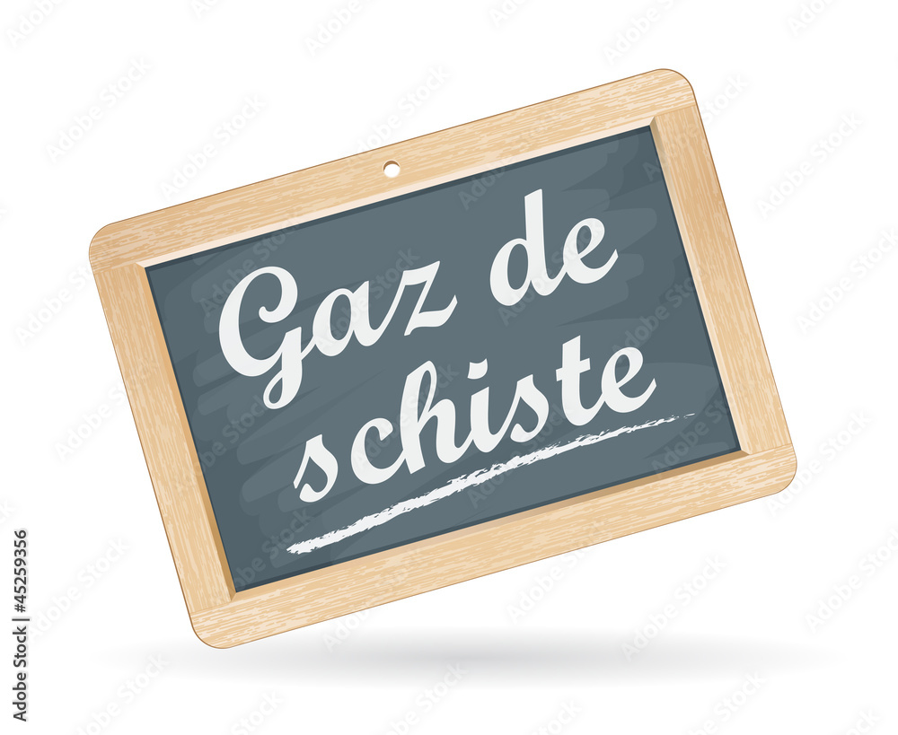 Obraz premium exploitation du gaz de schiste en france