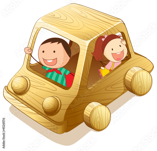 Kids and toy