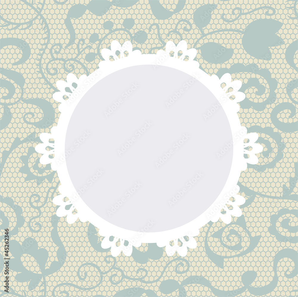 Elegant doily on lace gentle background for scrapbooks Elegant doily on lace gentle background for scrapbooks
