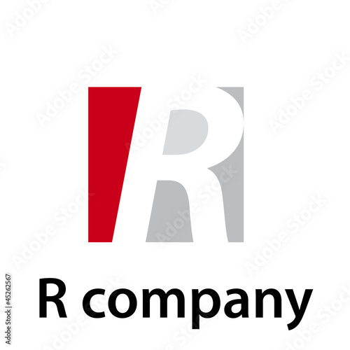 Vector Logo initial letter R