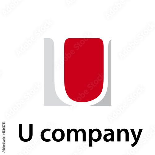 Vector Logo initial letter U