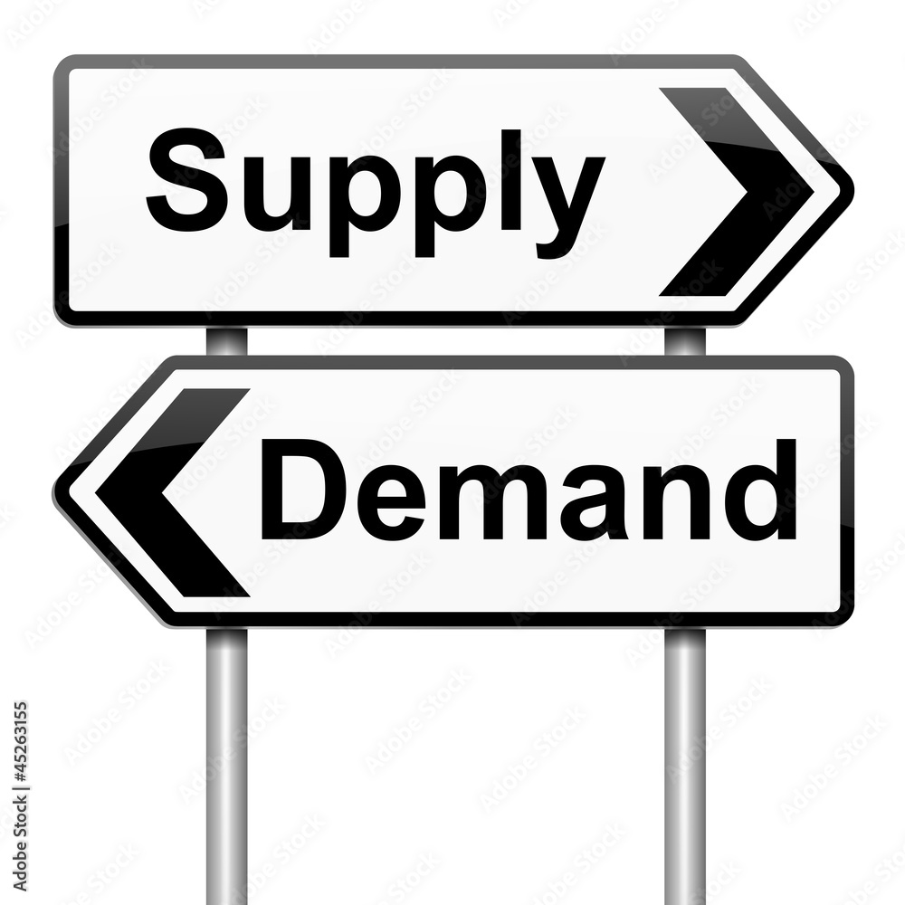 Supply and demand.