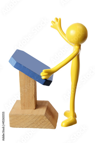 Miniature Figure on Rostrum