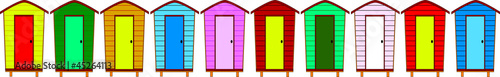 10 Beach Huts