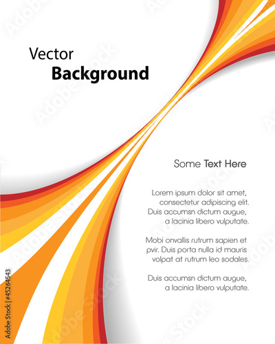 Orange Brochure Background