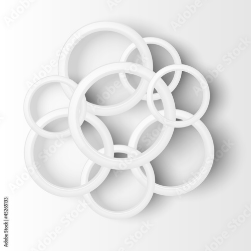 Abstract background with circles. Vector illustration. 