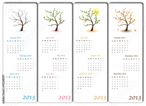 2013 Calendar of seasons
