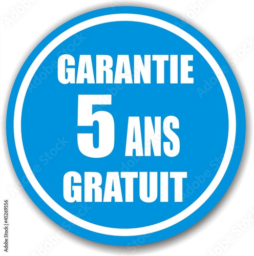 bouton garantie 5 ans