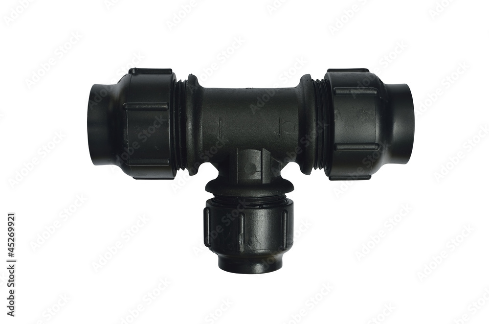 pipe fitting isolated