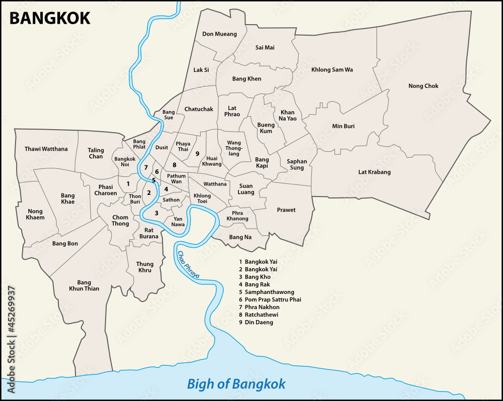 Bangkok, Districts