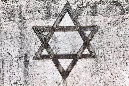 Jewish star symbol photo