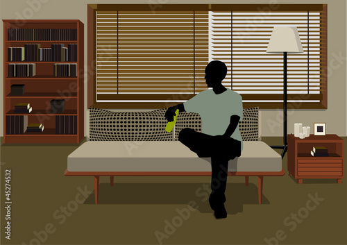 interior in the room