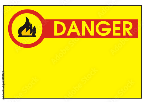 Schild - leicht entzündbar