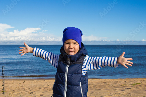 portrait of the little boy photo