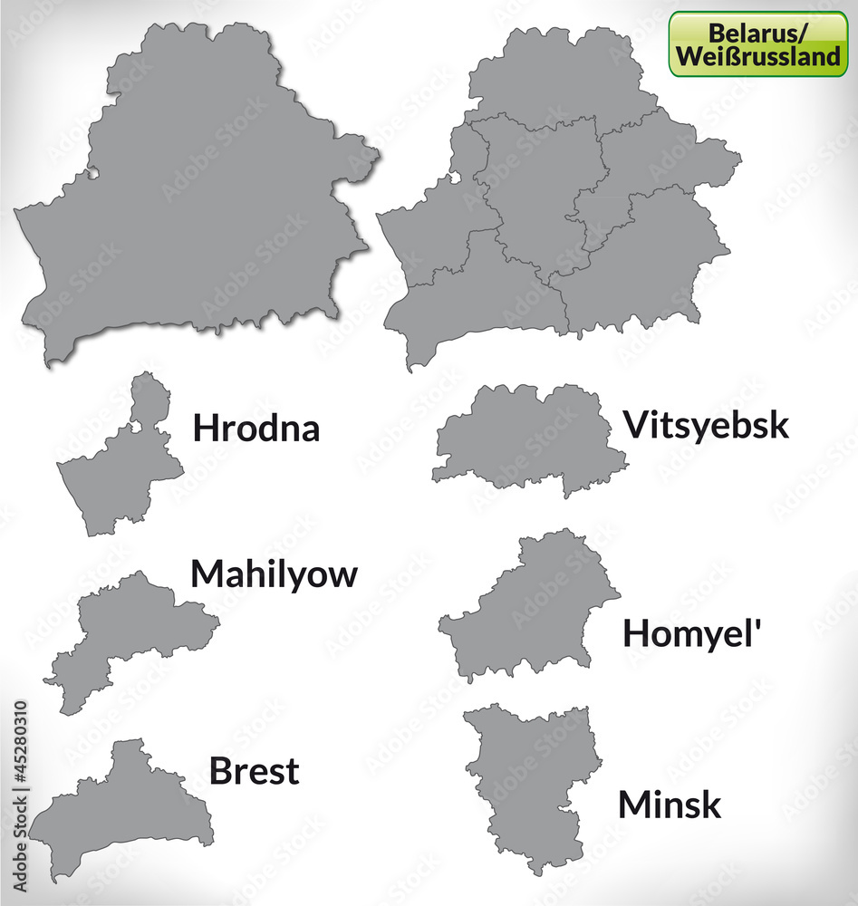 Landkarte von Weißrussland