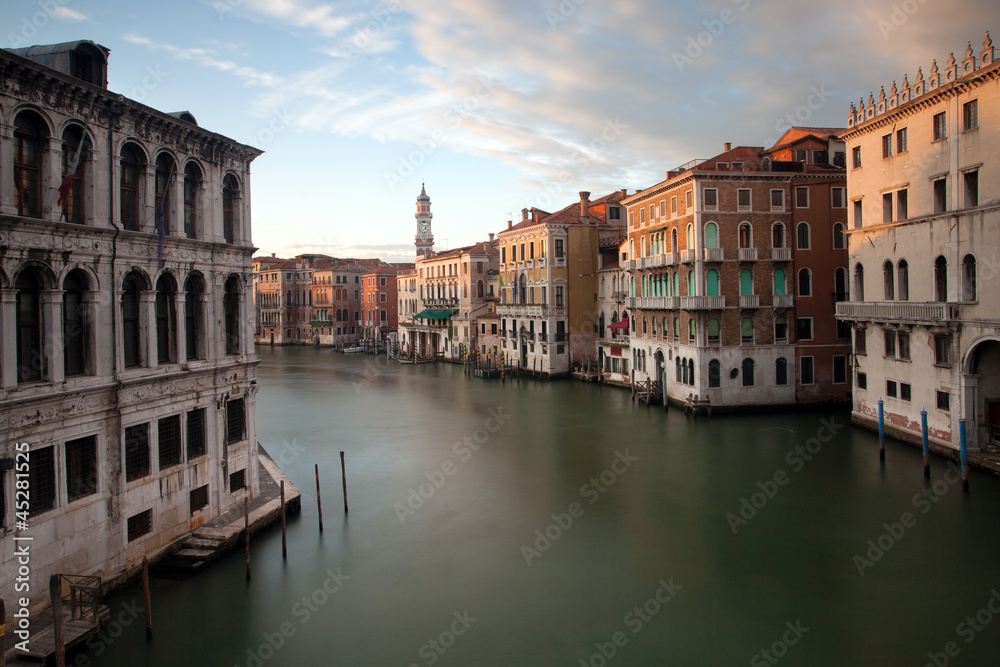 Canal grande from Rialto bridge. Venice, Veneto, Italy
