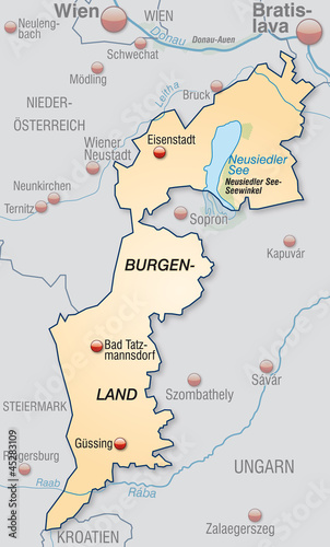  Kanton Burgenland und Nachbarl  nder