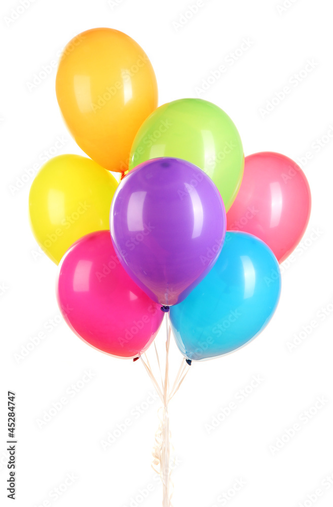 colorful balloons isolated on white colorful balloons isolated on white