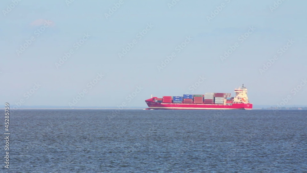 large ship loaded with containers large ship loaded with containers