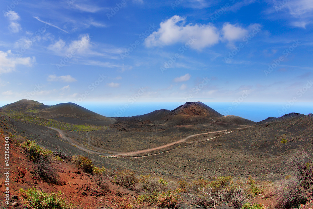 Teneguia volcano in La Palma Canary island Teneguia volcano in La Palma Canary island