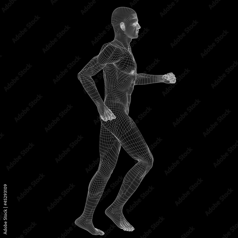 High resolution 3D human ideal for anatomy,medicine and health