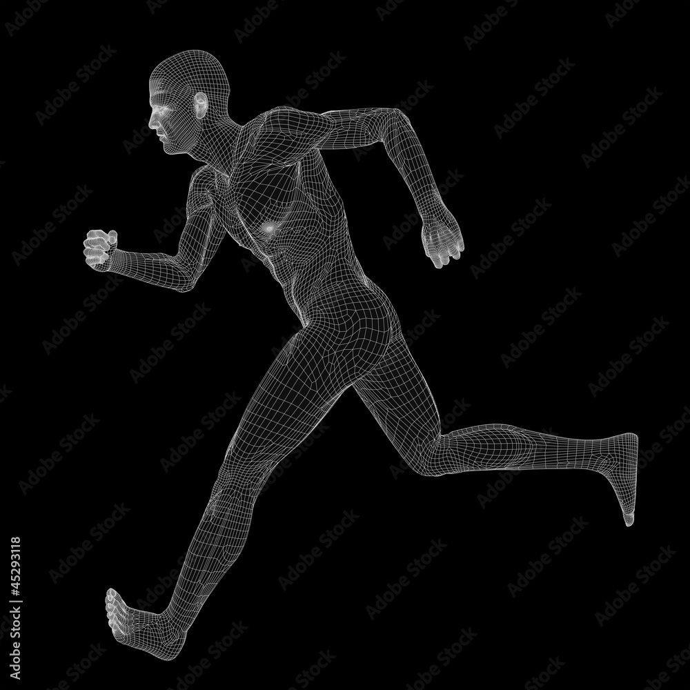 High resolution 3D human ideal for anatomy,medicine and health