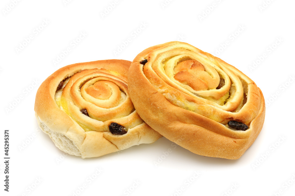 Fototapeta premium bun isolated on white background