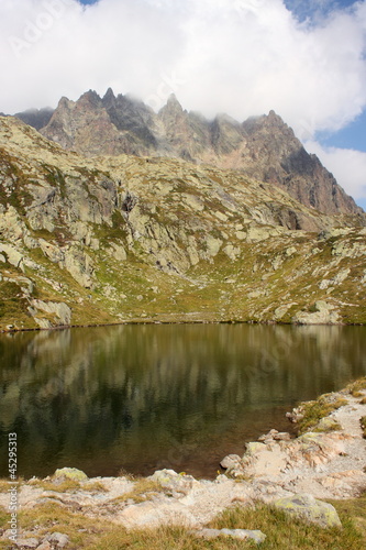 glacial lake in Rhone-Alpes