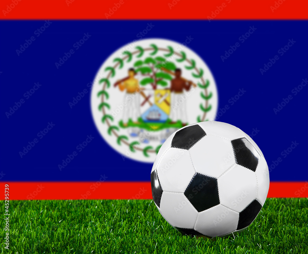 Naklejka premium The Belize flag