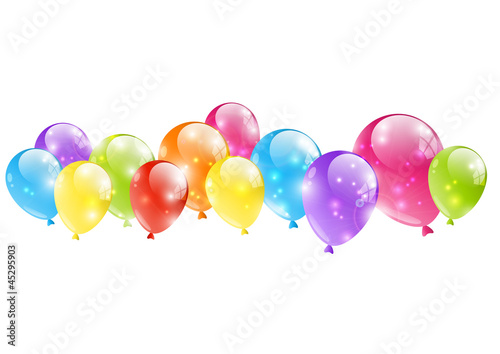 Shiny balloon border