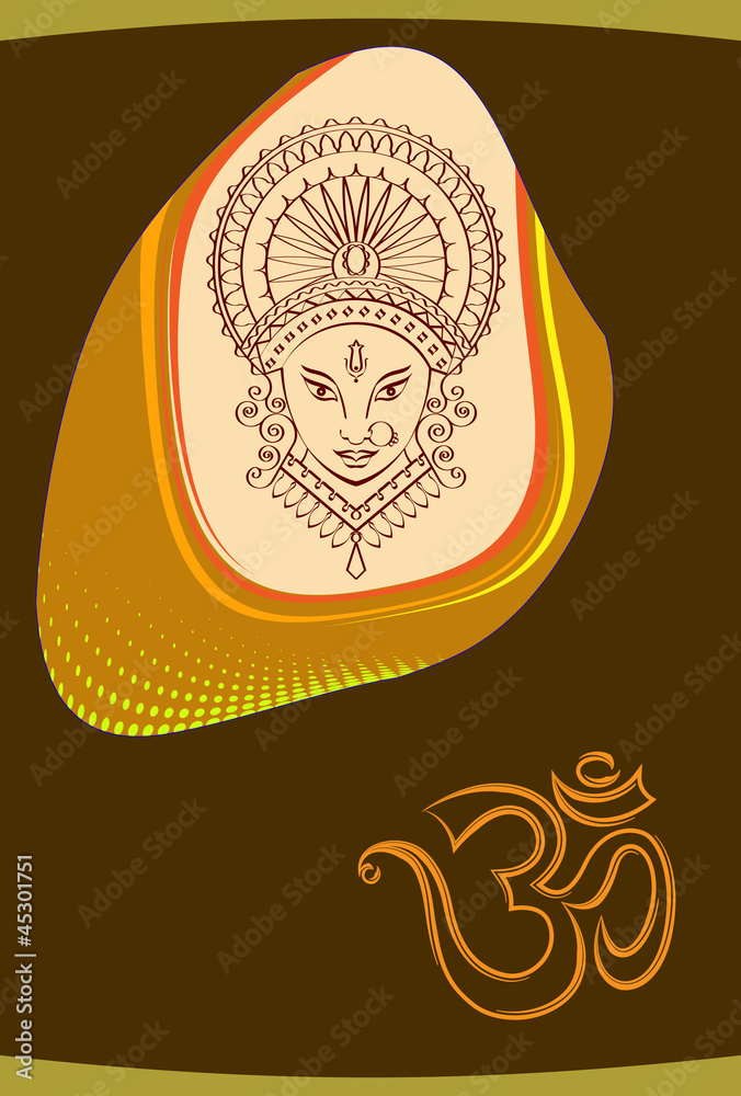 Durga Aum Card Design Durga Aum Card Design