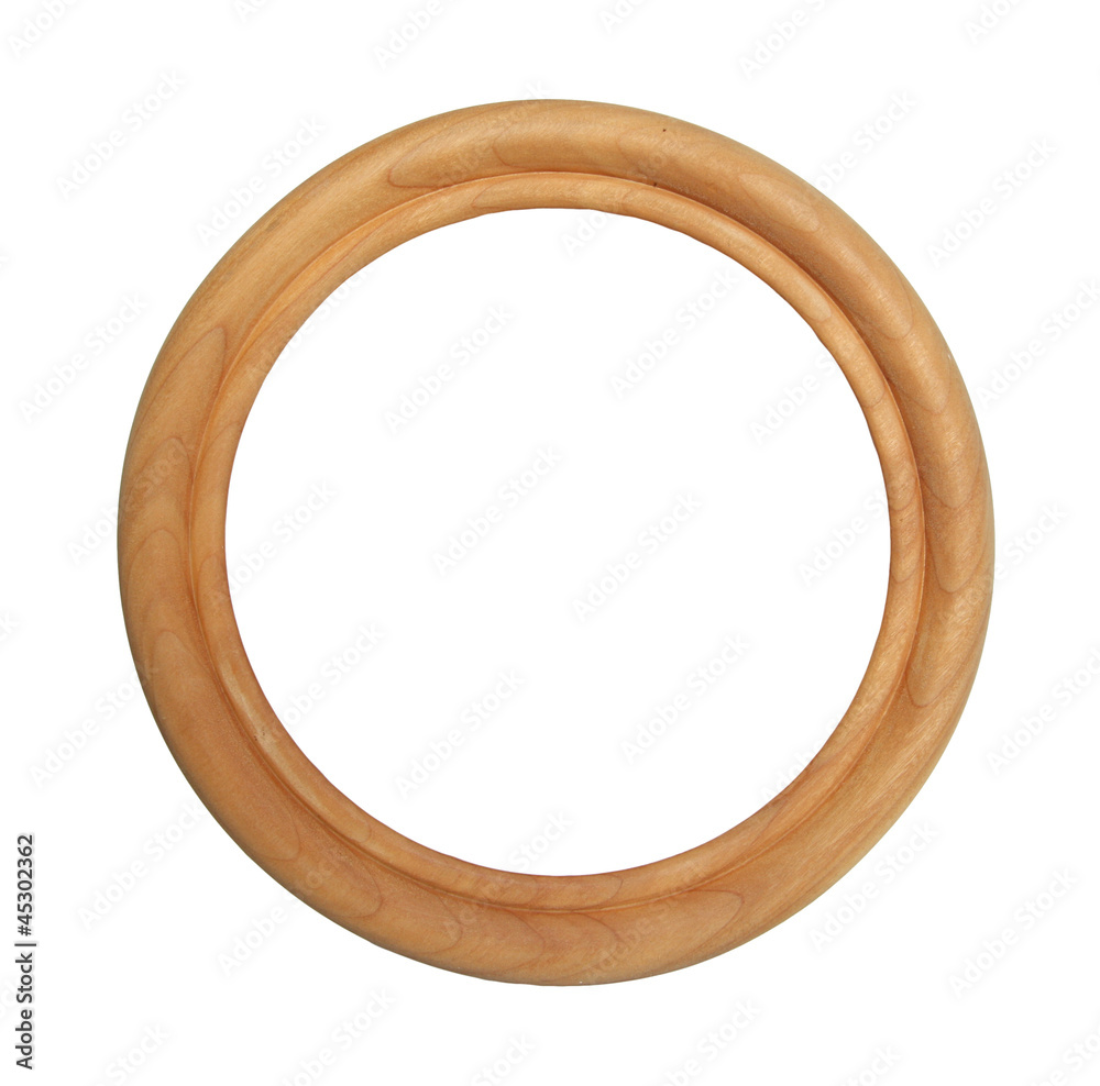 Round wooden frame. Round wooden frame.