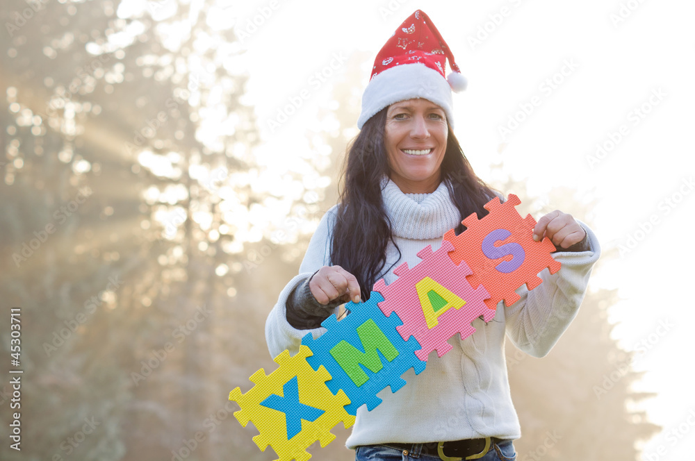 Obraz premium XMas Woman