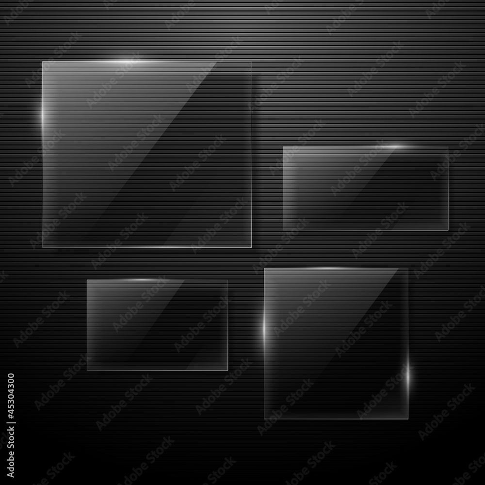 Vector glass panels Stock Vector | Adobe Stock