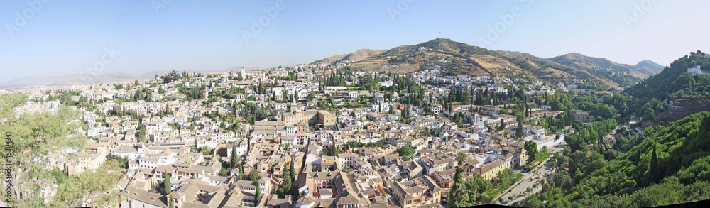 Albaicin panoramic view - Sacromonte -  Granada - Espana