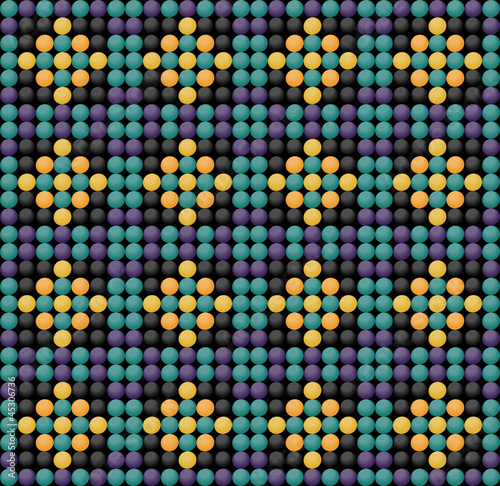 Beadwork seamless ornament