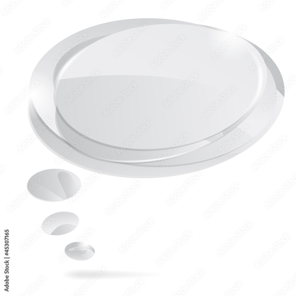 Abstract glossy speech bubbles Abstract glossy speech bubbles