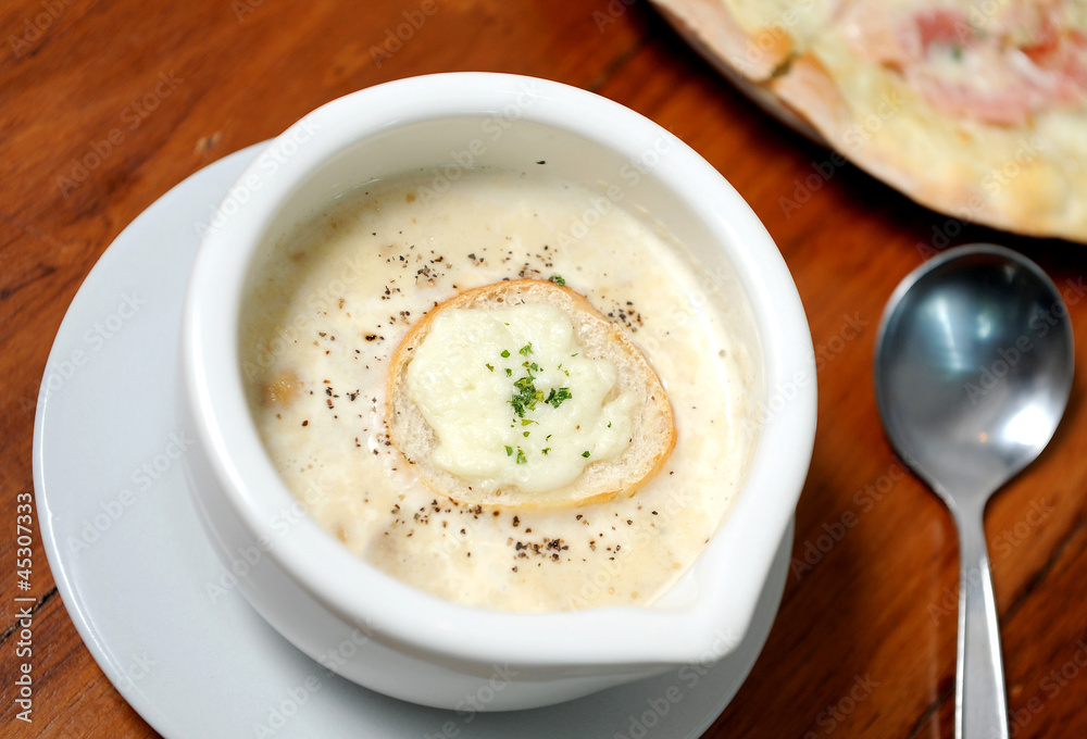 bread and soup