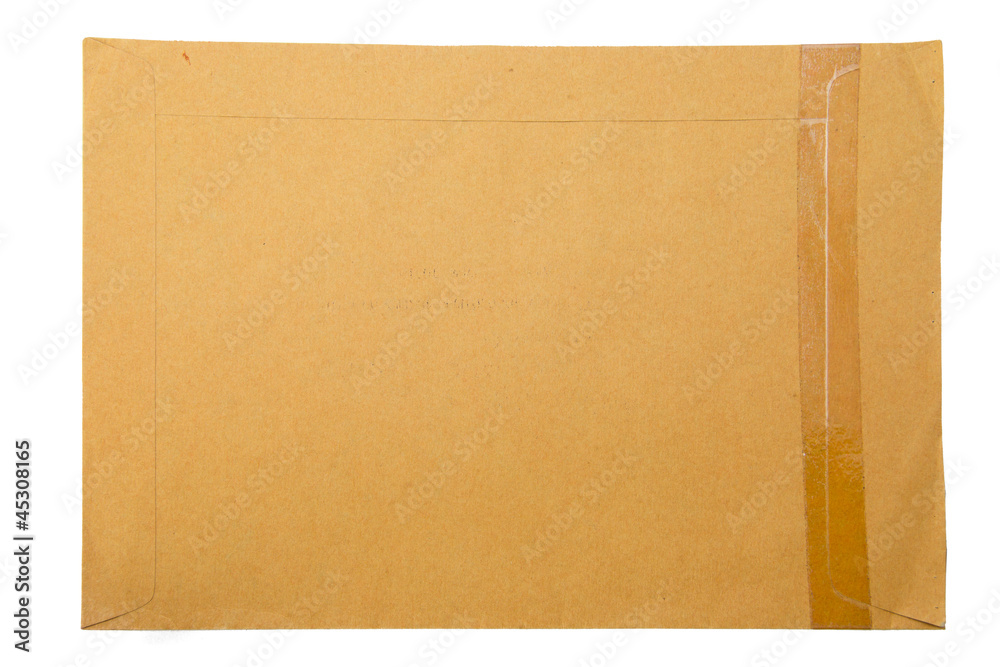 A brown paper folder