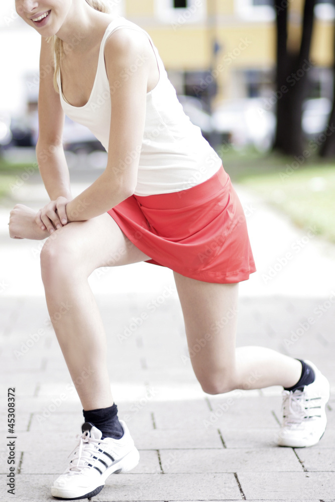 Junge Frau beim Sport