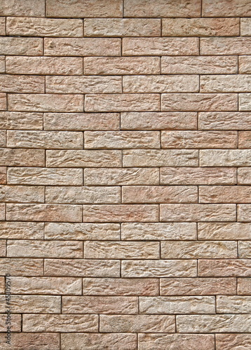 Backsteinmauer - Roter Sandstein