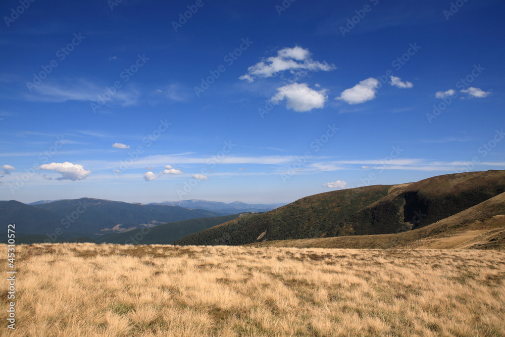 Beautiful views of the Carpathian Mountains